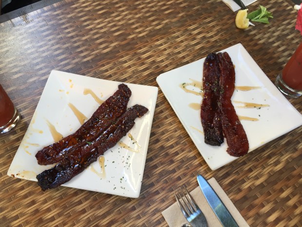 the Millionaire’s Bacon (bacon cooked in brown sugar). 